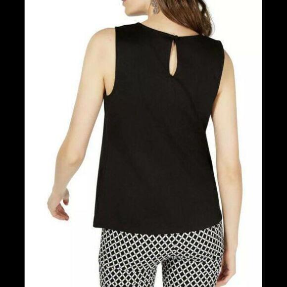 INC Women's B/W Sleeveless Colorblock Top Blouse Shirt M Medium NWT - Picture 2 of 9